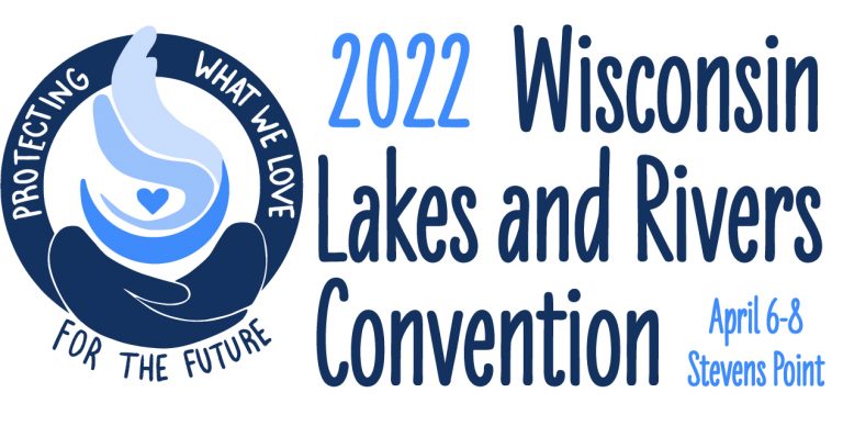 2022 Wisconsin Lakes and Rivers Convention logo and title